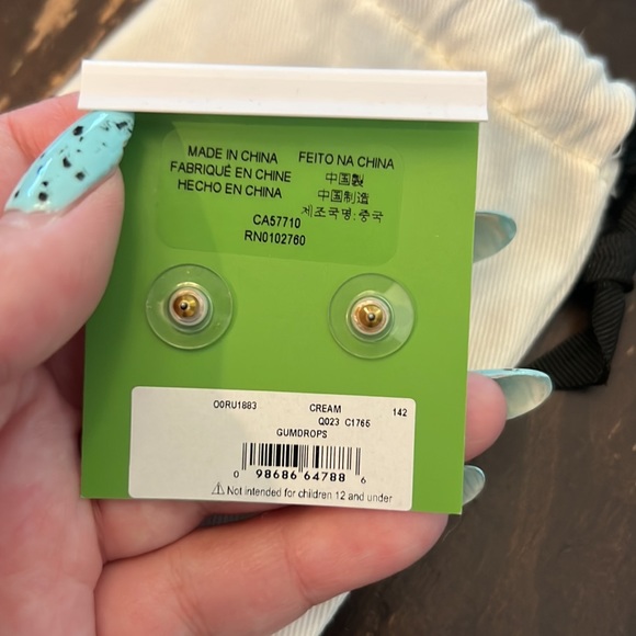 Kate Spade Pearl Gumdrop Studs - Picture 3 of 3